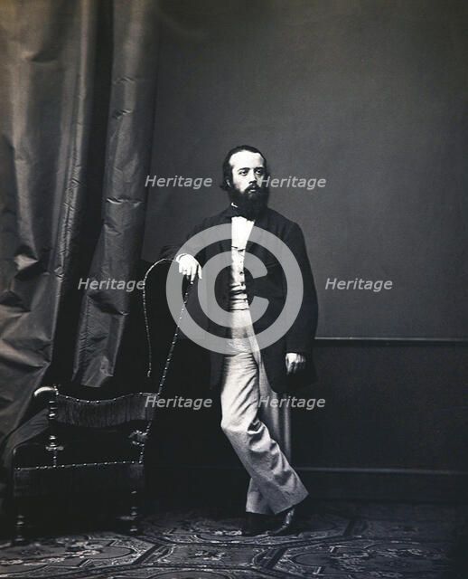 Dmitry Dmitryevich Minaev, Russian poet, 1860s. Artist: Anon