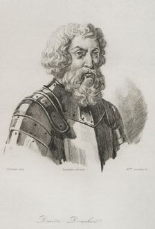 Dmitry Donskoy (1350-1389), Prince of Moscow, and Grand Prince of Vladimir, 1839. Creator: Mme Lesueur