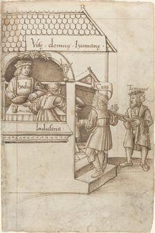 Do Not Sit on the Grain Measure [fol. 12 recto], c. 1512/1515. Creator: Unknown