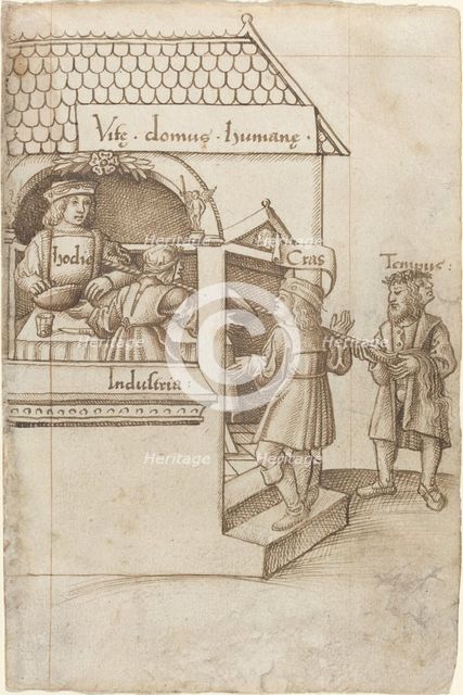 Do Not Sit on the Grain Measure [fol. 12 recto], c. 1512/1515. Creator: Unknown.
