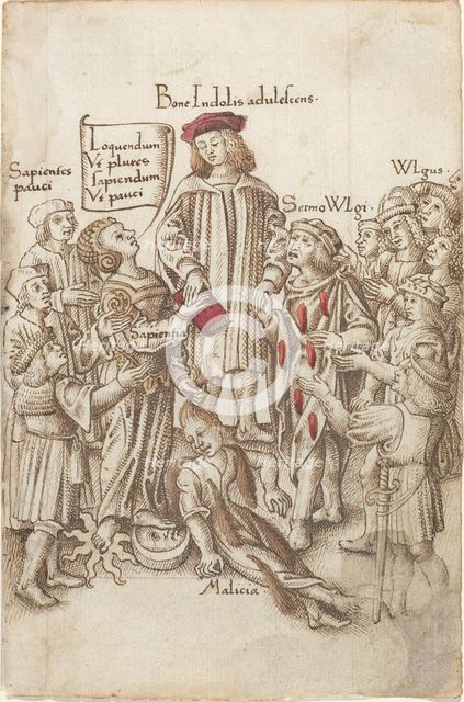Do Not Walk outside the Public Highway [fol. 35 recto], c. 1512/1515. Creator: Unknown.