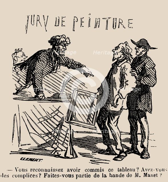 Do you admit having made this painting? Do you have any accomplices? Are you..., 1868. Creator: Cham (Amédée Charles de Noé) (1819-1879).