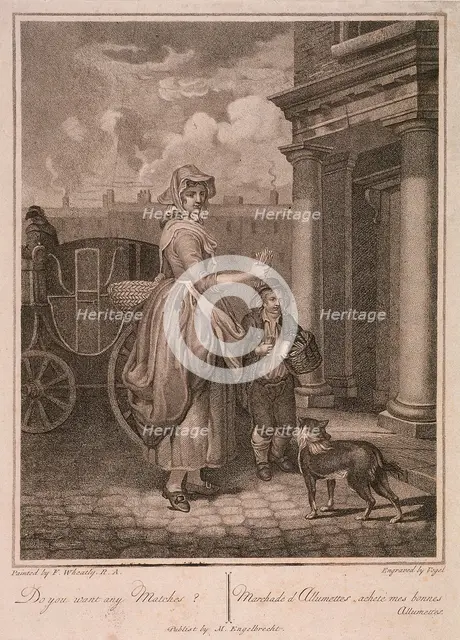 'Do you want any Matches?', Cries of London, c1794. Artist: Vogel