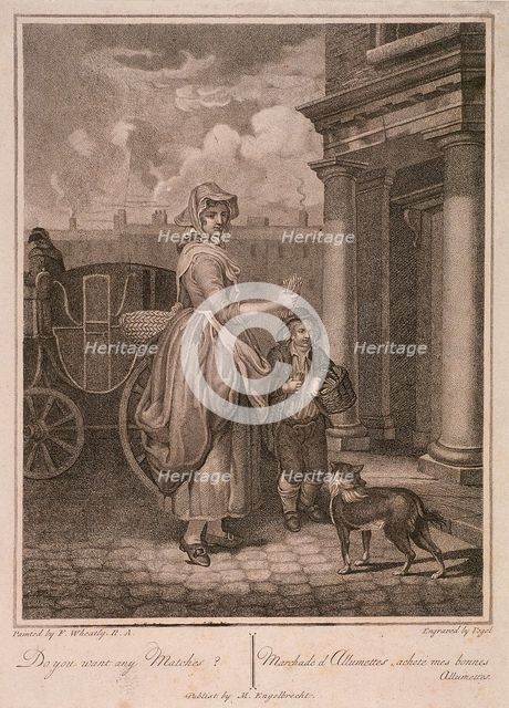 'Do you want any Matches?', Cries of London, c1794. Artist: Vogel