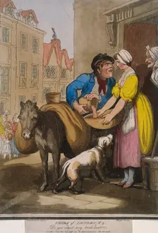 Do you want any brick-dust plate VI of Cries of London, 1799. Artist: H Merke