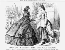 "Doth Not a Meeting Like This Make Amends?", 1861. Creator: Unknown