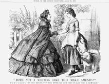 "Doth Not a Meeting Like This Make Amends?", 1861. Creator: Unknown