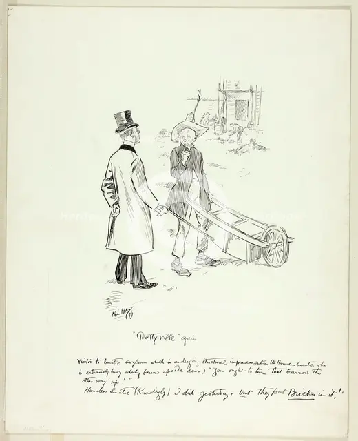 Dottyville Again, 1899. Creator: Philip William May.