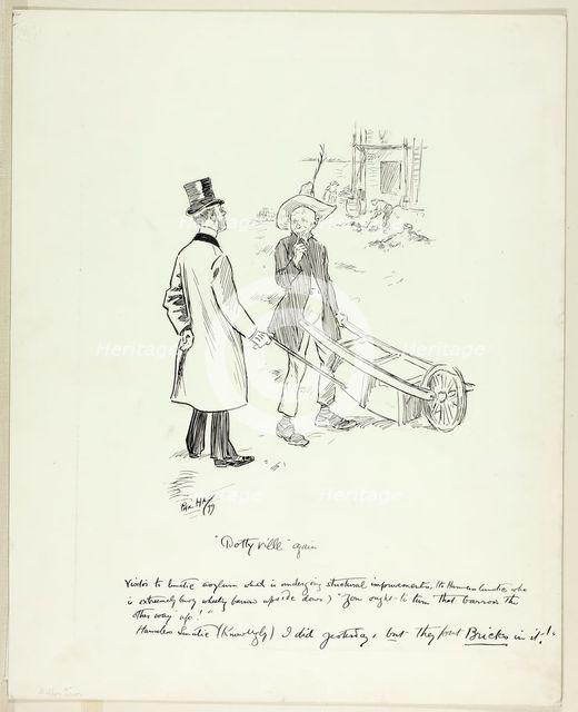 Dottyville Again, 1899. Creator: Philip William May.