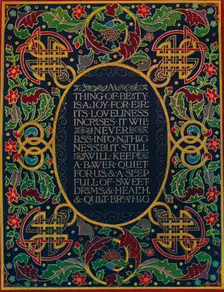 Doublure in Levant Morocco, with Inlay and Tooling c.1880, (1914). Artist: Robert Riviere