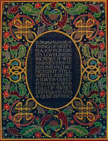 Doublure in Levant Morocco, with Inlay and Tooling c.1880, (1914). Artist: Robert Riviere