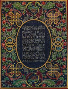 Doublure in Levant Morocco, with Inlay and Tooling c.1880, (1914). Artist: Robert Riviere