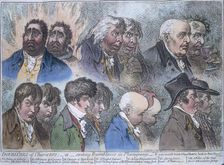 Doublures of characters; or striking resemblances in phisiognomy 1798. Creator: Unknown