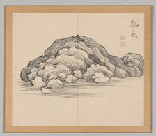 Double Album of Landscape Studies after Ikeno Taiga, Volume 1 (leaf 12), 18th century. Creator: Aoki Shukuya (Japanese, 1789)