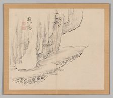 Double Album of Landscape Studies after Ikeno Taiga, Volume 1 (leaf 31), 18th century. Creator: Aoki Shukuya (Japanese, 1789)