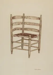 Double Back Chair, c. 1939. Creator: Dorothy Johnson