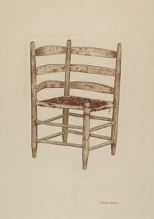 Double Back Chair, c. 1939. Creator: Dorothy Johnson