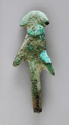 Double Barbed Model Arrow Tip, Ptolemaic Period-Roman Period (323 BCE -300 CE). Creator: Unknown