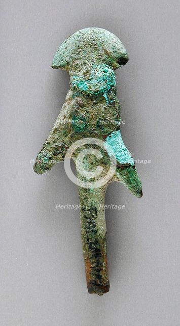 Double Barbed Model Arrow Tip, Ptolemaic Period-Roman Period (323 BCE -300 CE). Creator: Unknown.
