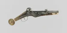 Double-Barrel Wheellock Pistol (Puffer), Saxony, 1580/1600. Creator: Unknown