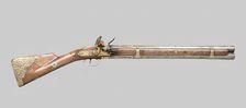 Double-Barreled Flintlock Blunderbuss, Russia, 1800. Creator: Unknown