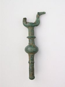 Double Birds on Knobbed Stand, Geometric Period (800-600 BCE). Creator: Unknown