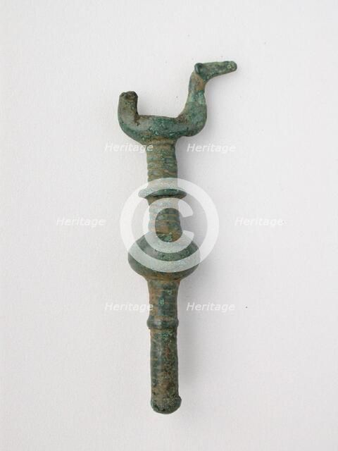 Double Birds on Knobbed Stand, Geometric Period (800-600 BCE). Creator: Unknown.