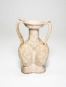 Double-Bodied Amphora Vase, Sui dynasty (581-618). Creator: Unknown