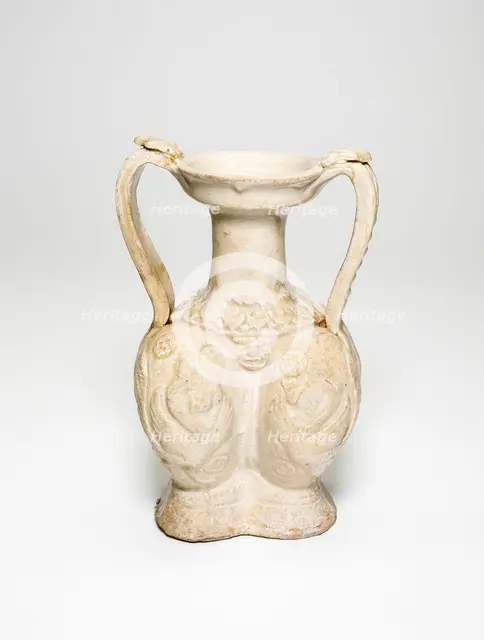 Double-Bodied Amphora Vase, Sui dynasty (581-618). Creator: Unknown.