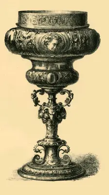 Double cup, c1590, (1881). Creator: John Watkins