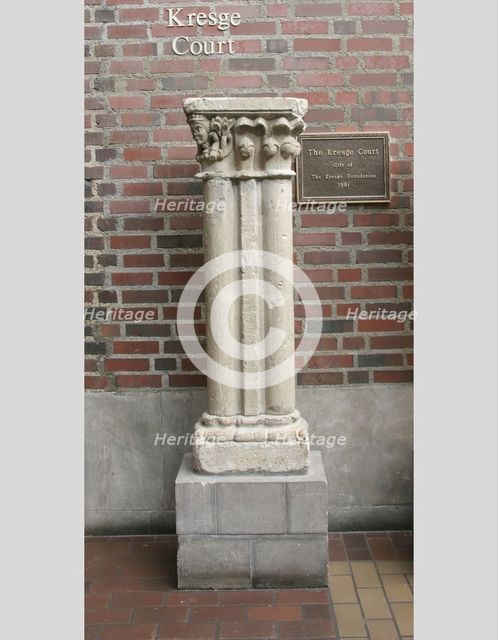 Double Column with Base and Capital, late 13th century. Creator: Unknown.