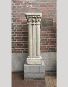 Double Column with Base and Capital, late 13th century. Creator: Unknown
