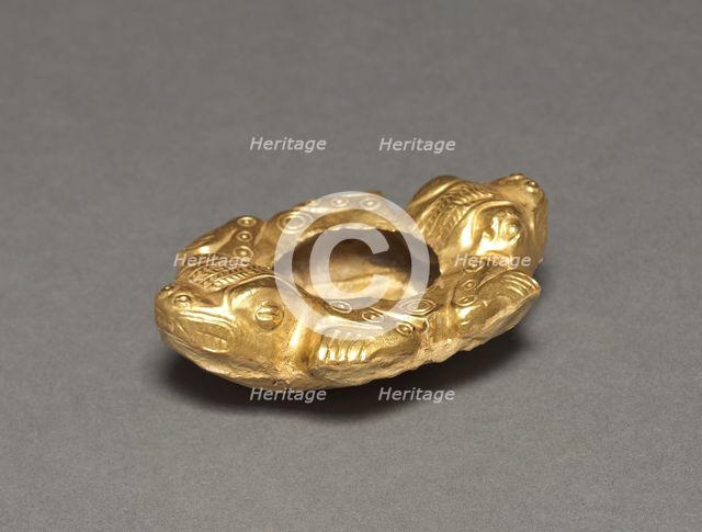 Double Crocodile Vessel, c. 400-900. Creator: Unknown.