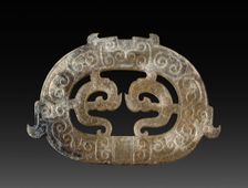 Double Dragon Plaque, 475-221 BC. Creator: Unknown