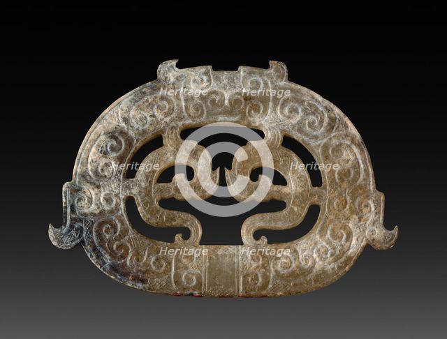 Double Dragon Plaque, 475-221 BC. Creator: Unknown.