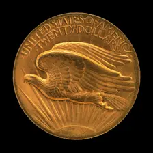 Double Eagle Twenty Dollar Gold Piece [reverse], model 1905-1907, struck 1907. Creator: Augustus Saint-Gaudens
