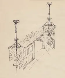 Double gate, c1950. Creator: Shirley Markham