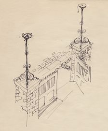Double gate, c1950. Creator: Shirley Markham