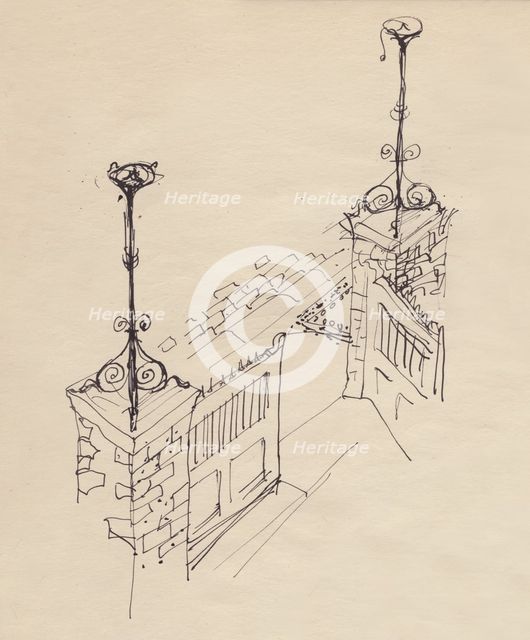 Double gate, c1950. Creator: Shirley Markham.