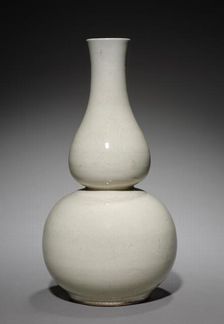 Double-gourd-shaped Bottle: Ding ware, 1368- 1644. Creator: Unknown