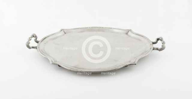 Double-handled Footed Tray, Germany, c. 1785. Creator: Johann Friedrich Seybold.
