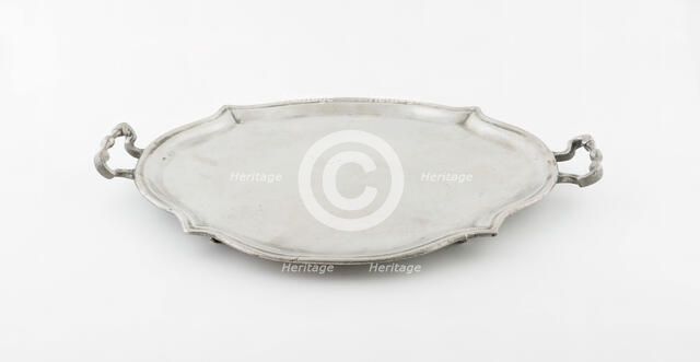 Double-handled Footed Tray, Germany, c. 1785. Creator: Johann Friedrich Seybold.