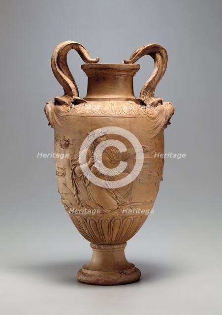 Double-Handled Vase with Relief of Sacrifice to Venus, 1766. Creator: Claude Michel.