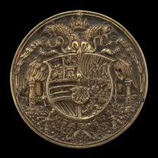 Double-headed Eagle, Charged with Shield [reverse], 1537. Creator: Reinhart, Hans