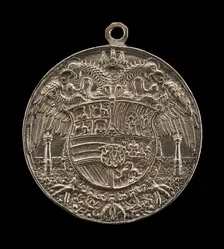 Double-headed Eagle, Charged with Shield [reverse], 1537. Creator: Reinhart, Hans