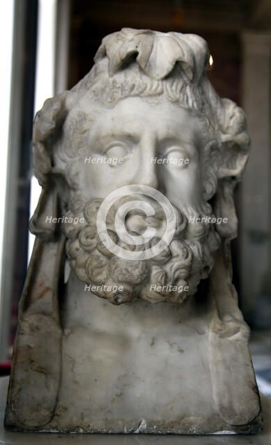 Double herm of Dionysus and Heracles. Artist: Unknown