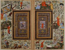 Double page. Iran, Isfahan , Early 17th cen.. Creator: Iranian master