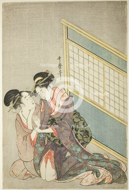 Double Pillow, Japan, c. 1794/95. Creator: Kitagawa Utamaro.