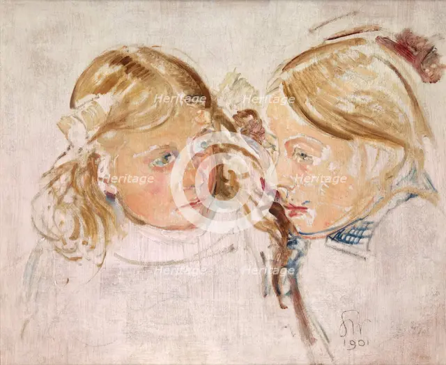 Double Portrait, 1901. Creator: Stanislaw Wyspianski.