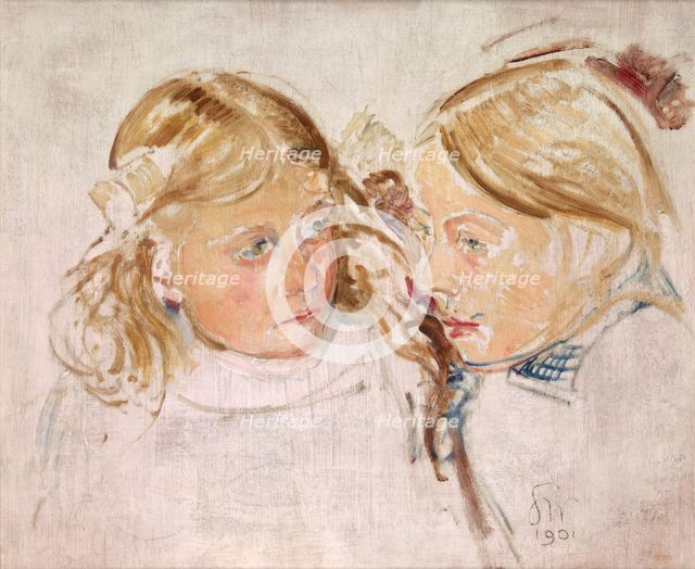 Double Portrait, 1901. Creator: Stanislaw Wyspianski.